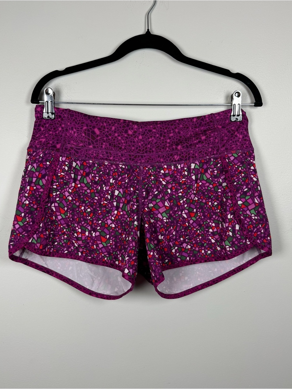 Lululemon Run Times Short Paradise Camo Multi Paradise 4” Geo Regal Plum Gym 6